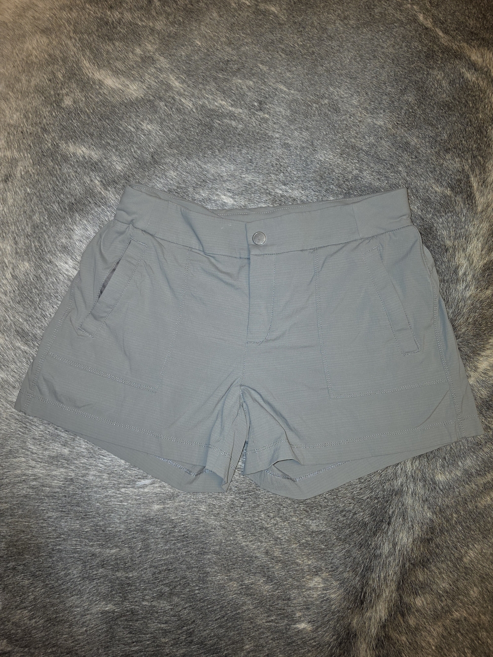 Athleta Light Gray Athletic Shorts